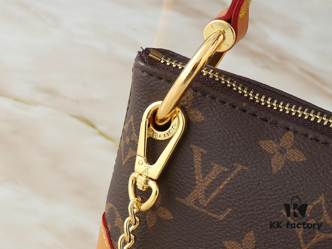 Upgraded Original 🔥Chain Strap🔥 M12174 Pochette Sèvres from LV Ski Collection, Ready to Shine in 'Glittering' Gunmetal Tone