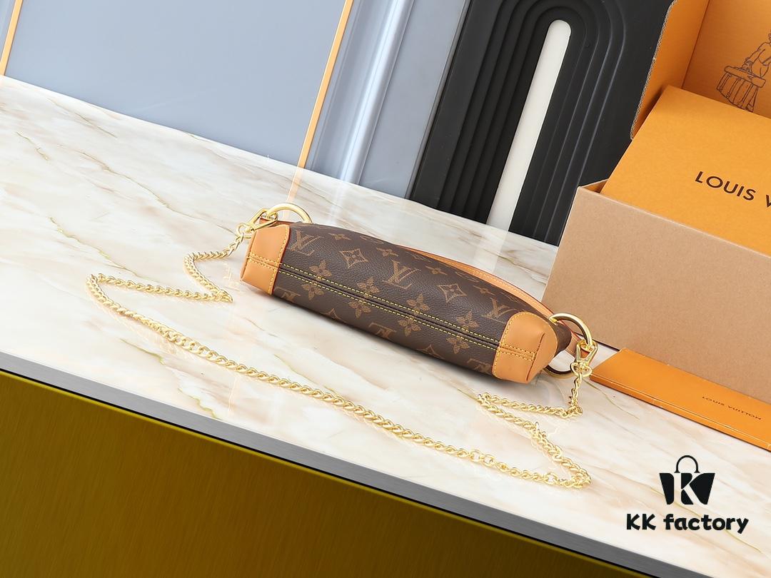 Upgraded Original 🔥Chain Strap🔥 M12174 Pochette Sèvres from LV Ski Collection, Ready to Shine in 'Glittering' Gunmetal Tone