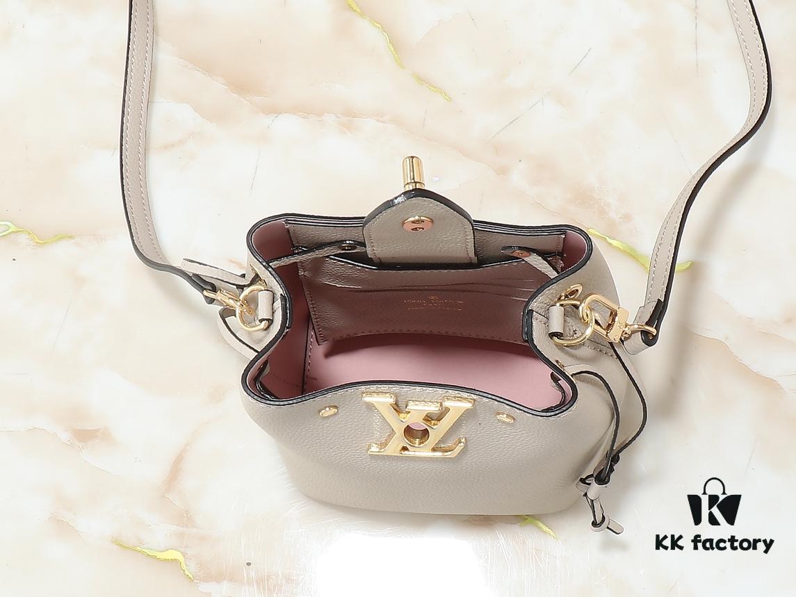 Upgraded Original M68709 Mini Bucket Bag NANO LOCKME BUCKET Handbag