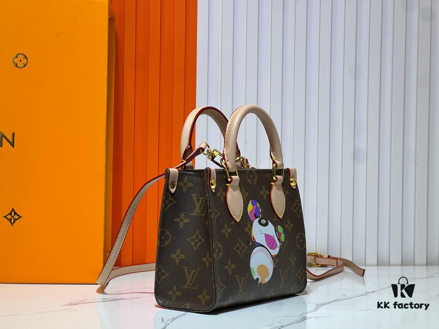 M46993 M13668!🔥Lv & Murakami Takashi 🐼 Panda Print OnTheGo BB New Version