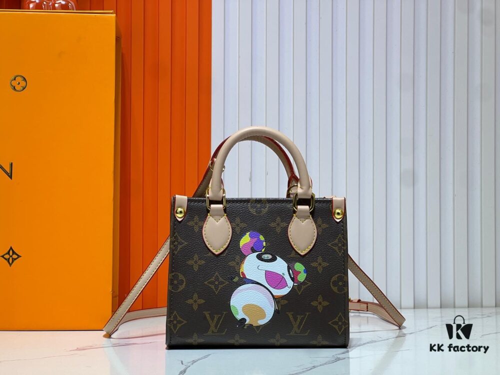 M46993 M13668!🔥Lv & Murakami Takashi 🐼 Panda Print OnTheGo BB New Version