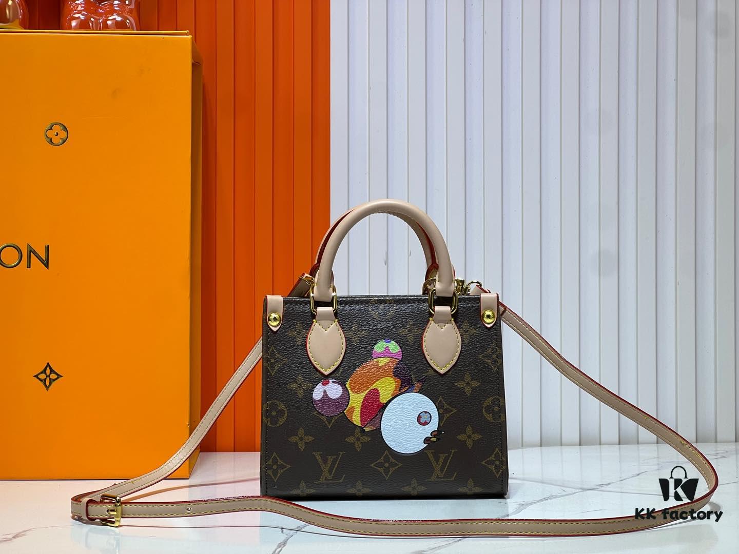 M46993 M13668!🔥Lv & Murakami Takashi 🐼 Panda Print OnTheGo BB New Version