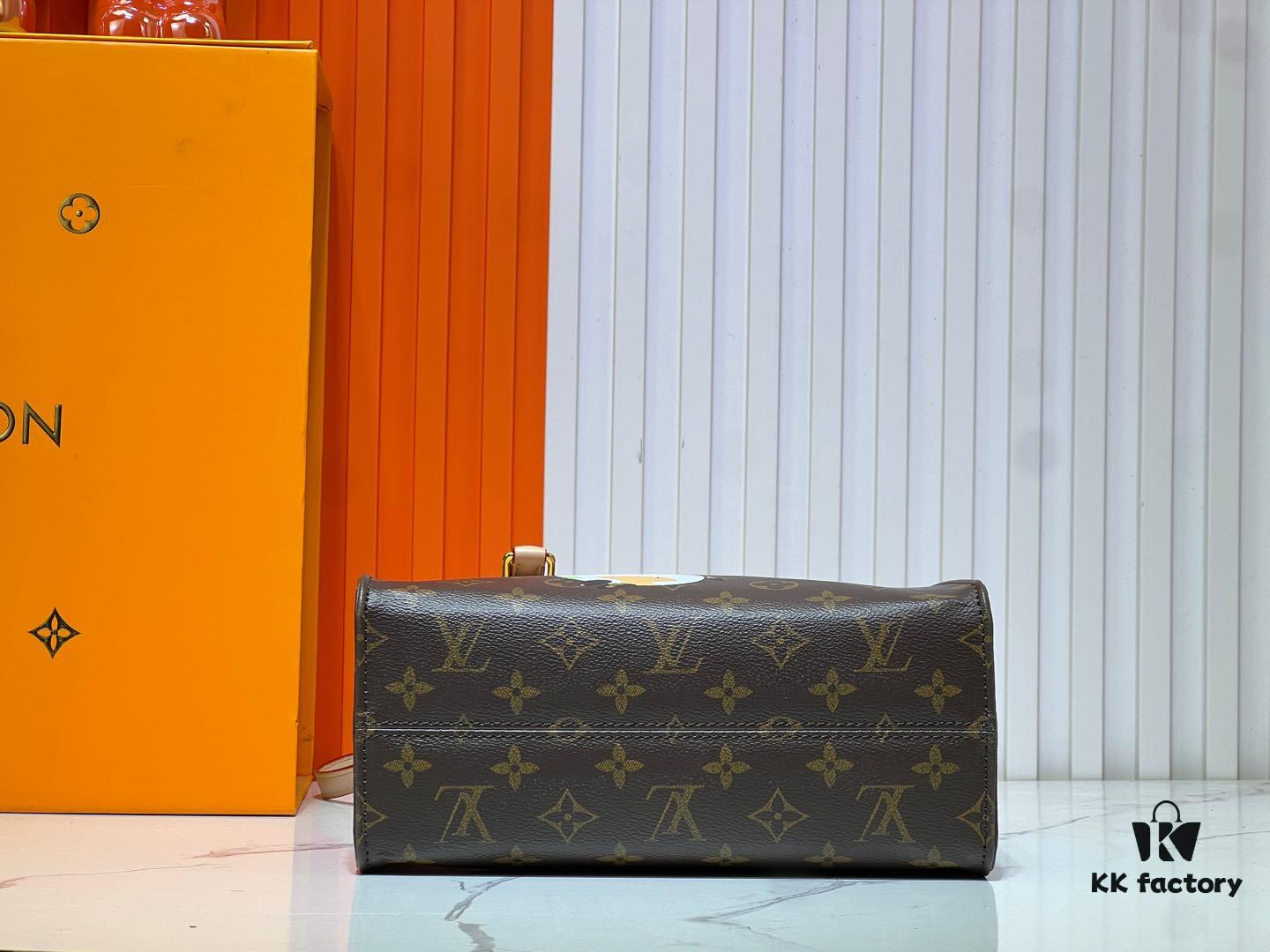 M45659 M13668!🔥Lv & Murakami Takashi 🐼 Panda Print OnTheGo PM New Version