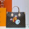 M45039 M13668!🔥Lv & Murakami 🐼 Panda Print OnTheGo New Version Legendary ONTHEGO Tote Bag