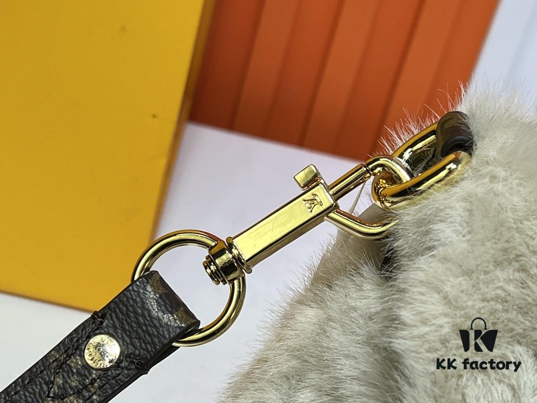 Upgraded Original M12097 M12192 M46829 Sunset Bag Crafted in Soft Shearling