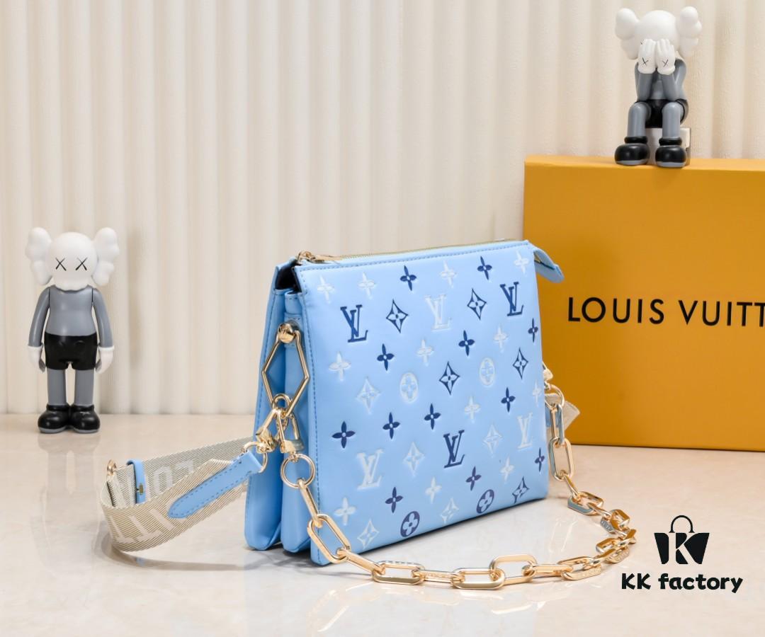 Exclusive Real Shot - Upgraded Version ‼️ M21353 Printed 57790 Small Coussin Handbag in Monogram Embossed Lambskin