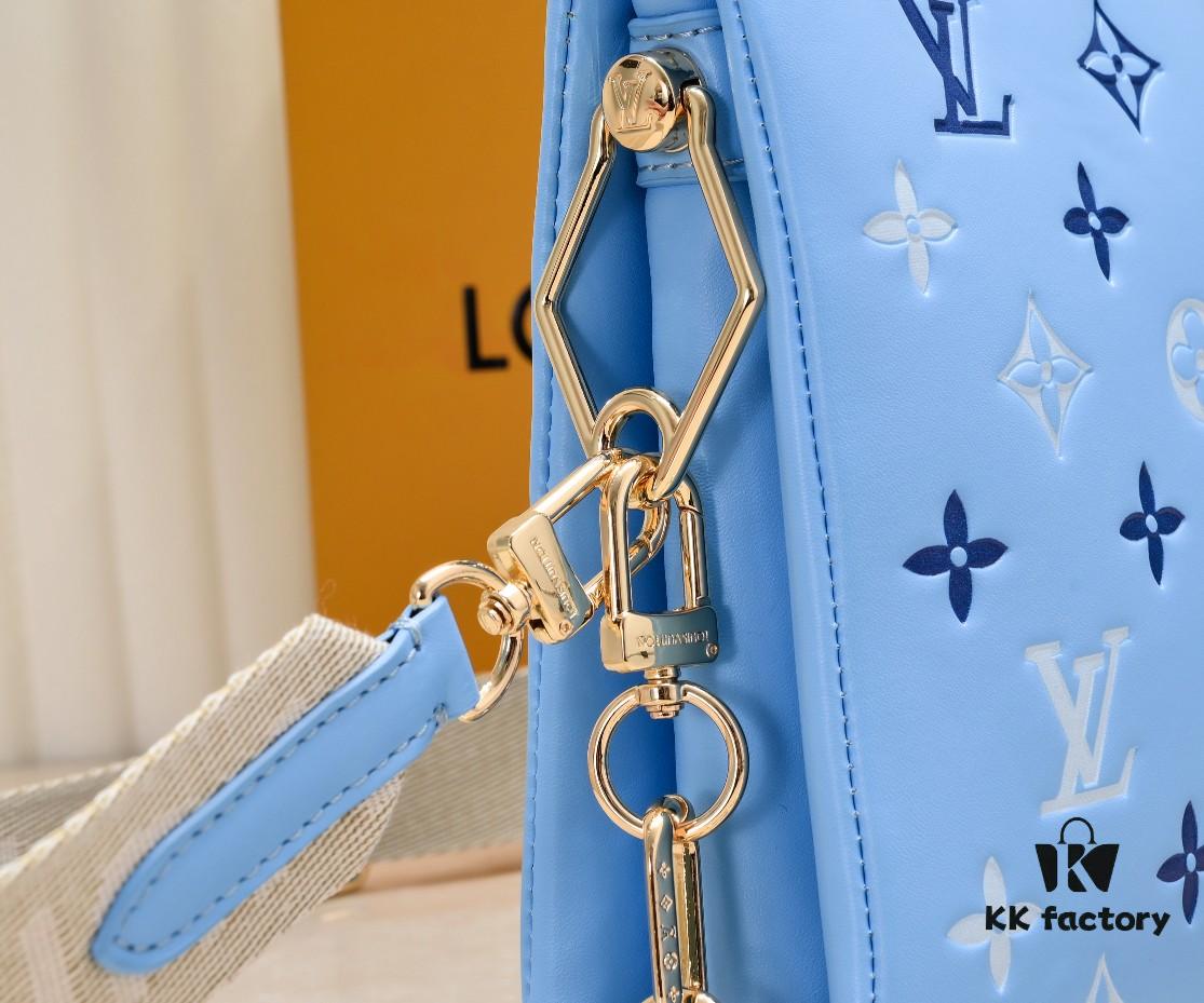 Exclusive Real Shot - Upgraded Version ‼️ M21353 Printed 57790 Small Coussin Handbag in Monogram Embossed Lambskin