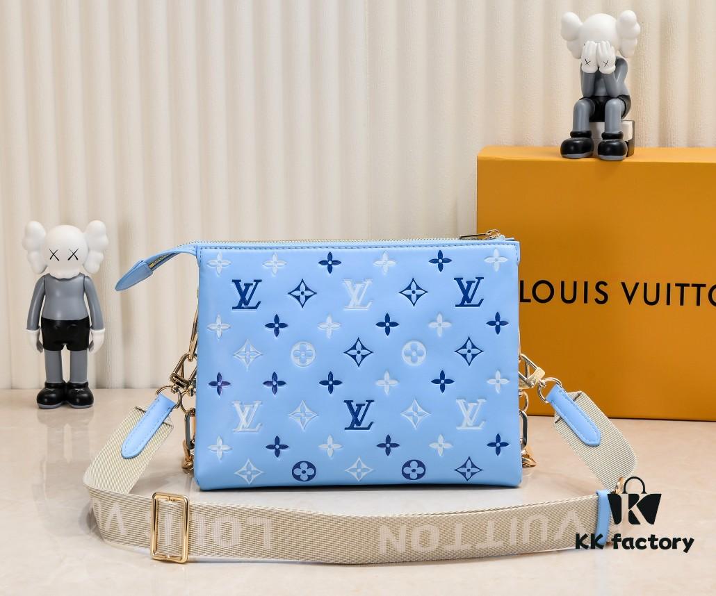 Exclusive Real Shot - Upgraded Version ‼️ M21353 Printed 57790 Small Coussin Handbag in Monogram Embossed Lambskin