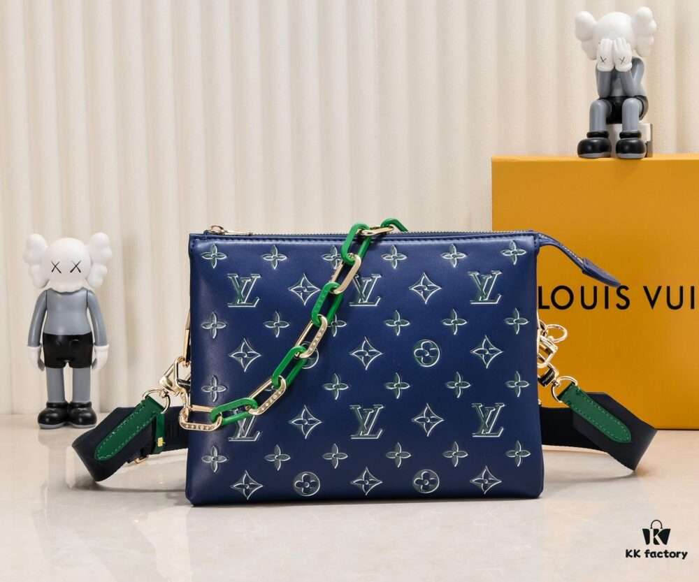 Exclusive Real Shot - Upgraded Version ‼️ M21353 Printed 57790 Small Coussin Handbag in Monogram Embossed Lambskin