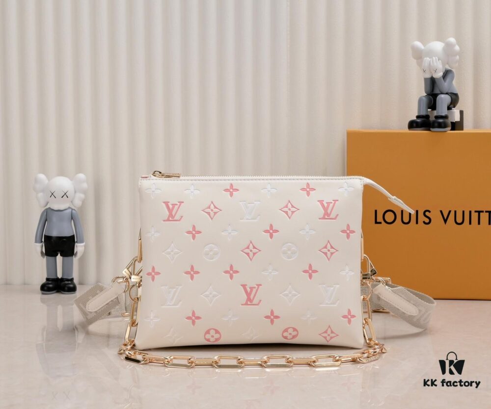 Exclusive Real Shot - Upgraded Version ‼️ M21353 Printed 57790 Small Coussin Handbag in Monogram Embossed Lambskin