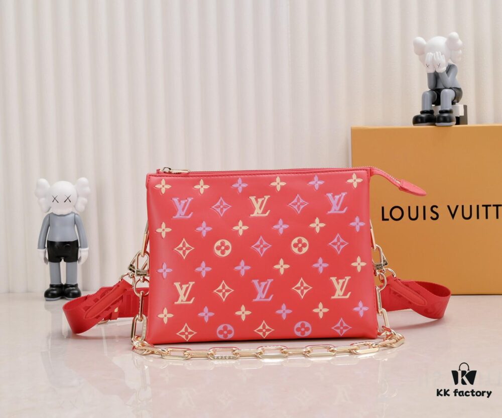 Exclusive Real Shot - Upgraded Version ‼️ M21353 Printed 57790 Small Coussin Handbag in Monogram Embossed Lambskin