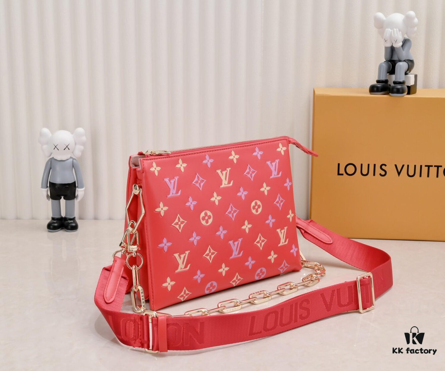 Exclusive Real Shot - Upgraded Version ‼️ M21353 Printed 57790 Small Coussin Handbag in Monogram Embossed Lambskin