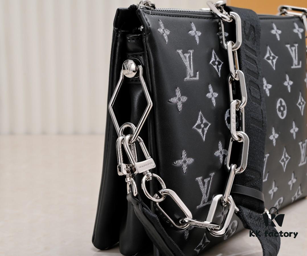 Exclusive Real Shot - Upgraded Version ‼️ M21353 Printed 57790 Small Coussin Handbag in Monogram Embossed Lambskin