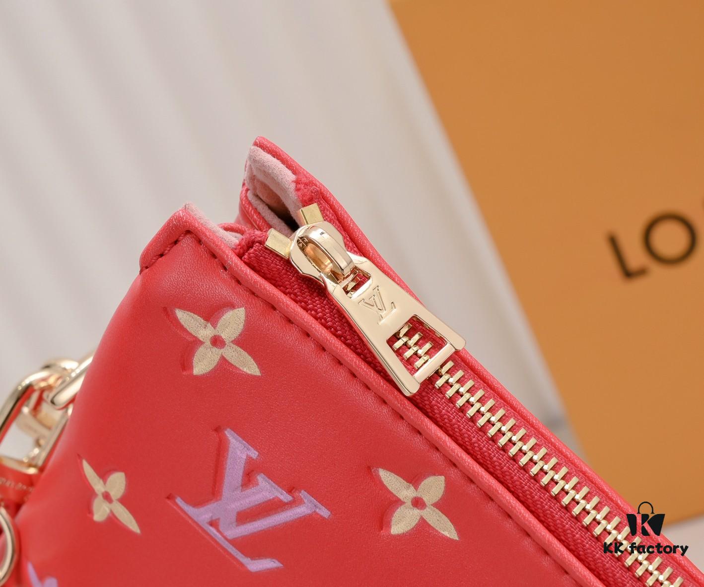 Exclusive Real Shot - Upgraded Version ‼️ M21353 Printed 57790 Small Coussin Handbag in Monogram Embossed Lambskin