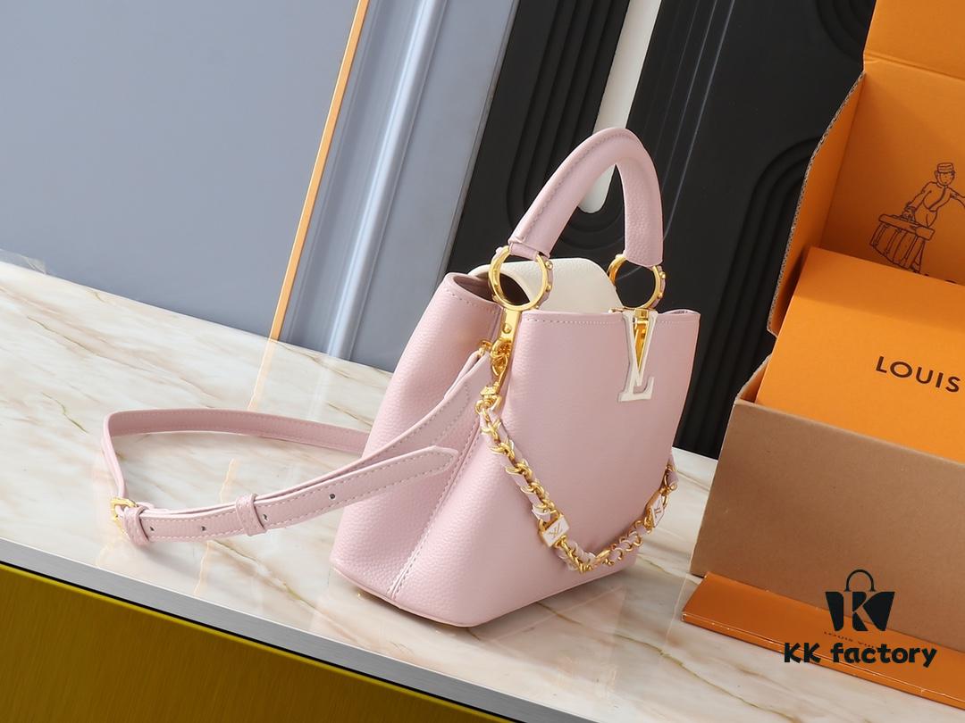 Upgraded Original M23949 M23950 M24471 M23951 Capucines BB Bag with Elegant Lovelock Chain