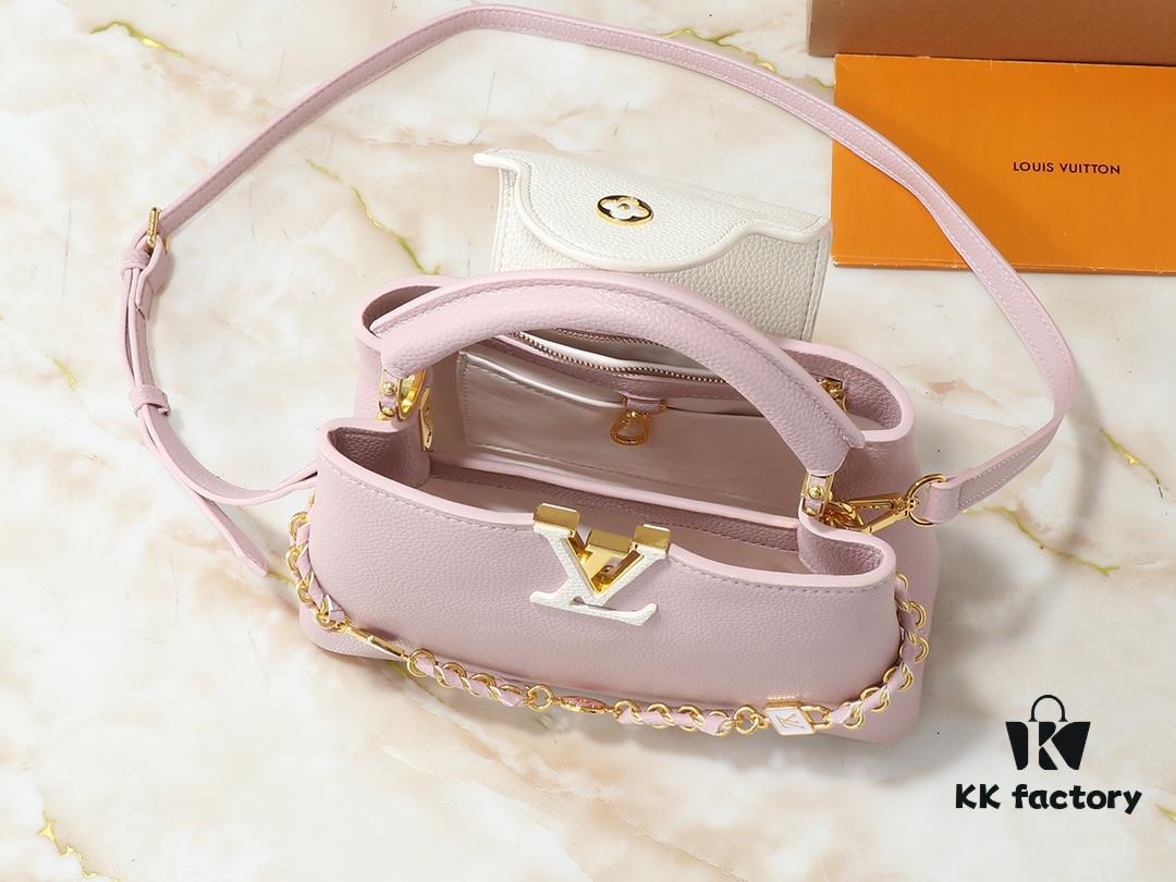 Upgraded Original M23949 M23950 M24471 M23951 Capucines BB Bag with Elegant Lovelock Chain