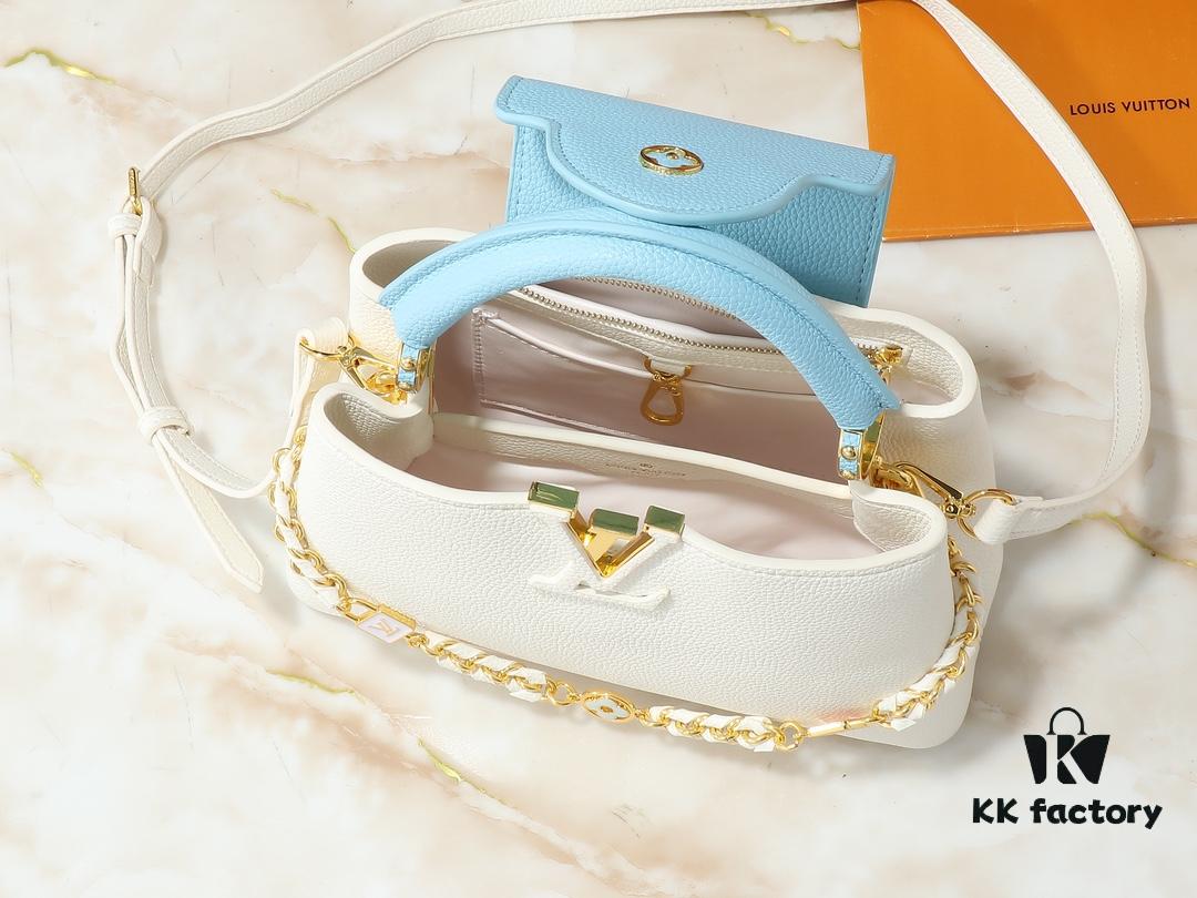 Upgraded Original M23949 M23950 M24471 M23951 Capucines BB Bag with Lovelock Chain