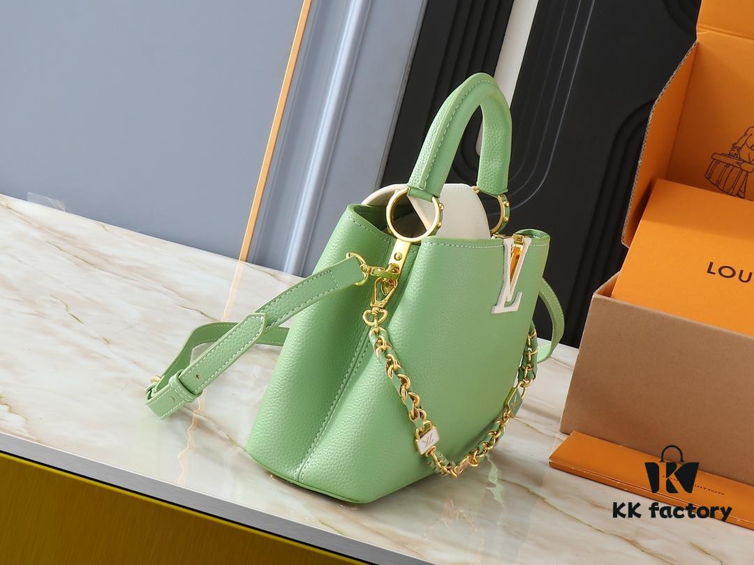 Upgraded Original M23949 M23950 M24471 M23951 Capucines BB Handbag with Elegant Lovelock Chain