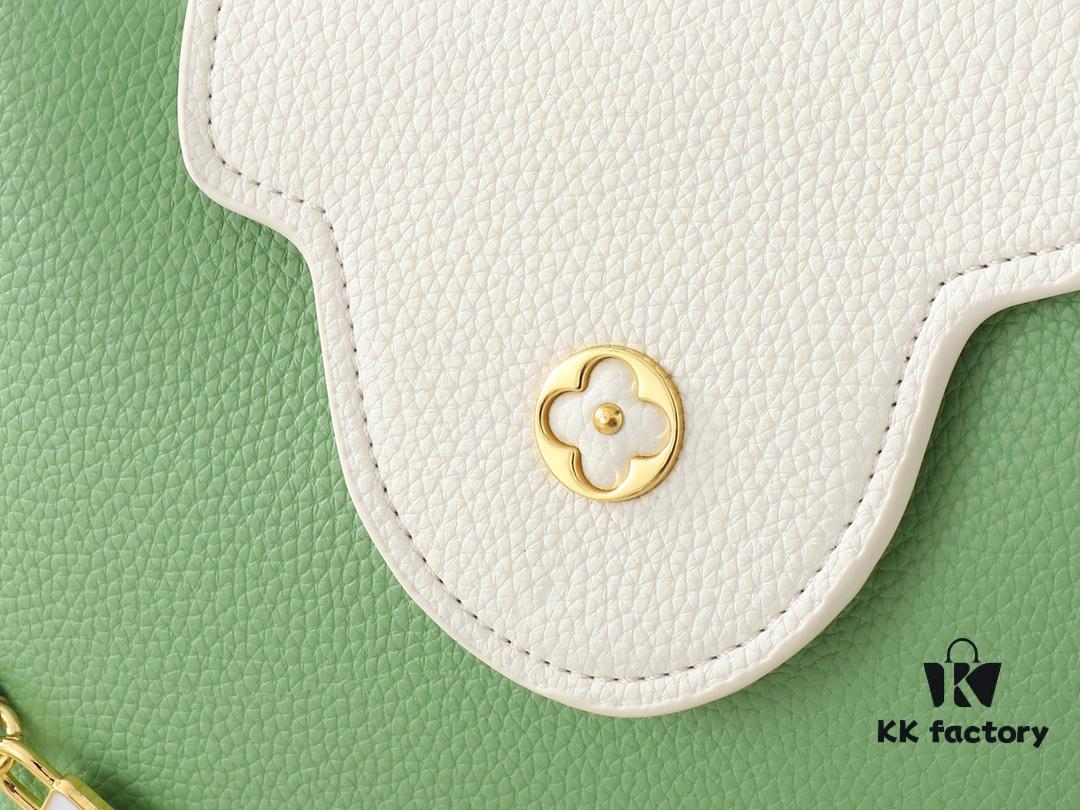 Upgraded Original M23949 M23950 M24471 M23951 Capucines BB Handbag with Elegant Lovelock Chain