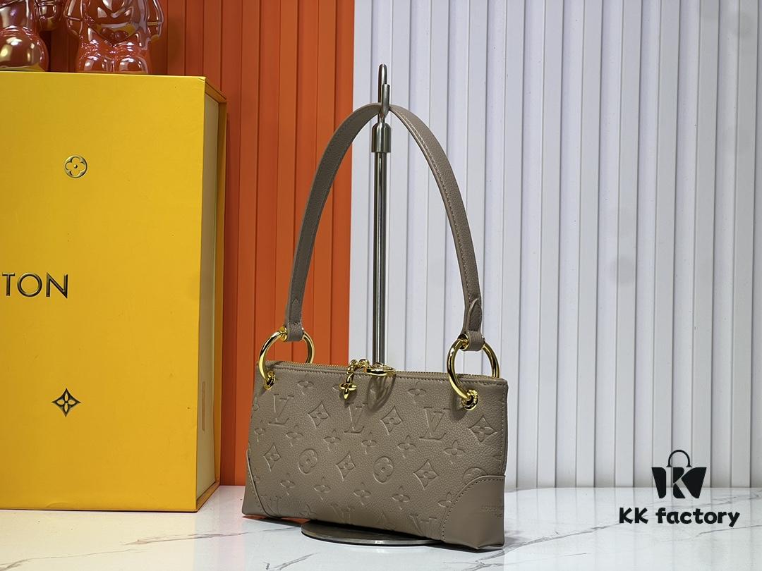 Upgraded Original M12174 This Pochette Sèvres Belongs to the LV Ski Collection, Ready to Shine in a 'Sparkling' Gunmetal Tone