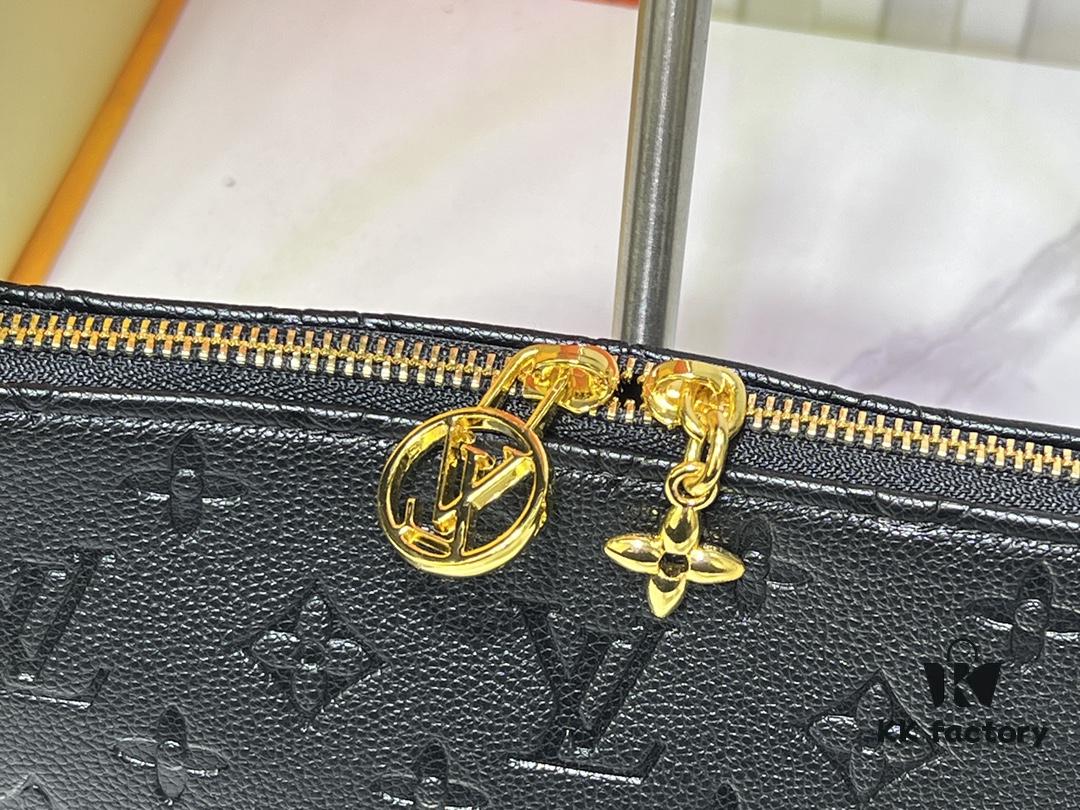 Upgraded Original M12174 Pochette Sèvres from LV Ski Collection in Sleek Gunmetal Tone