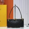 Upgraded Original M12174 Pochette Sèvres from LV Ski Collection in Sleek Gunmetal Tone