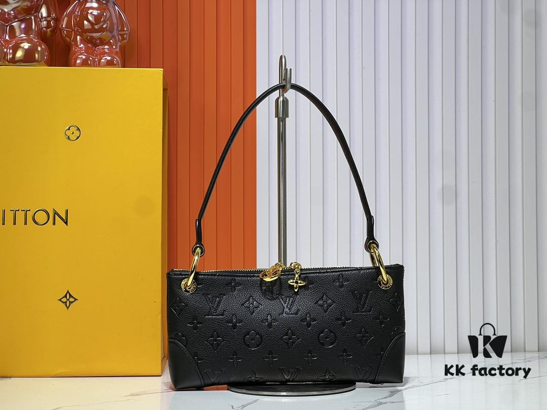 Upgraded Original M12174 Pochette Sèvres from LV Ski Collection in Sleek Gunmetal Tone