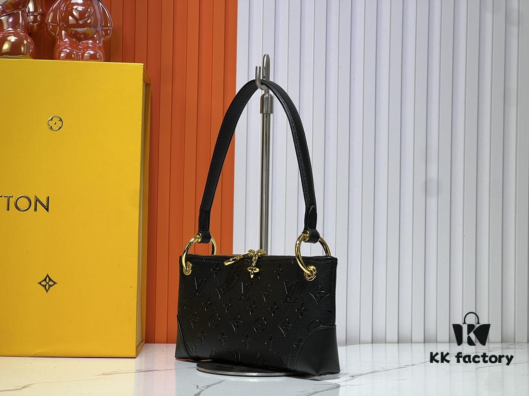 Upgraded Original M12174 Pochette Sèvres from LV Ski Collection in Sleek Gunmetal Tone