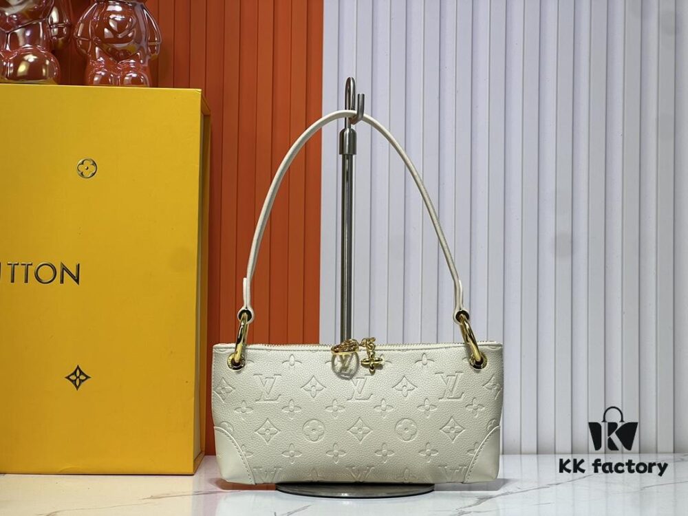 Upgraded Original M12174 Pochette Sèvres from LV Ski Collection in Shiny Gunmetal Tone