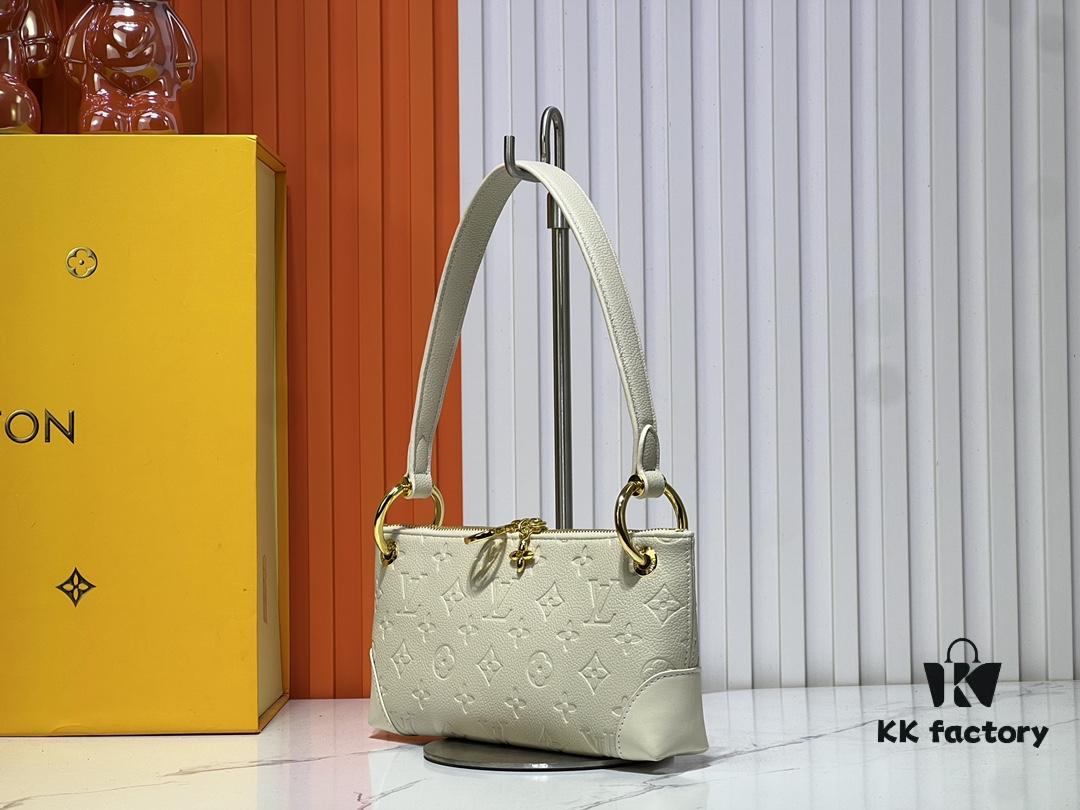 Upgraded Original M12174 Pochette Sèvres from LV Ski Collection in Shiny Gunmetal Tone