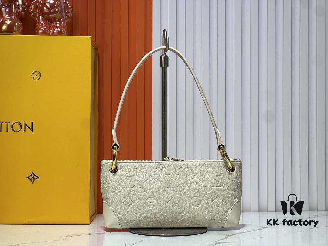 Upgraded Original M12174 Pochette Sèvres from LV Ski Collection in Shiny Gunmetal Tone