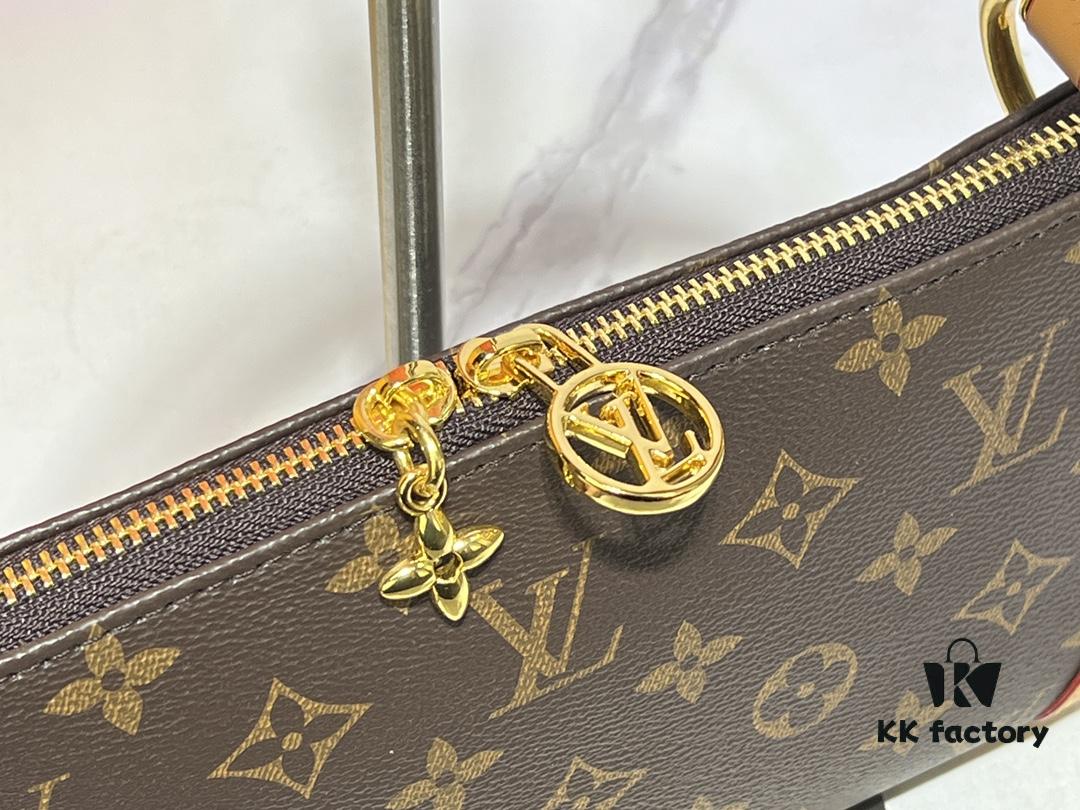 Upgraded Original M12174 This Pochette Sèvres Belongs to the LV Ski Collection, Ready to Shine in a 'Sparkling' Gunmetal Tone