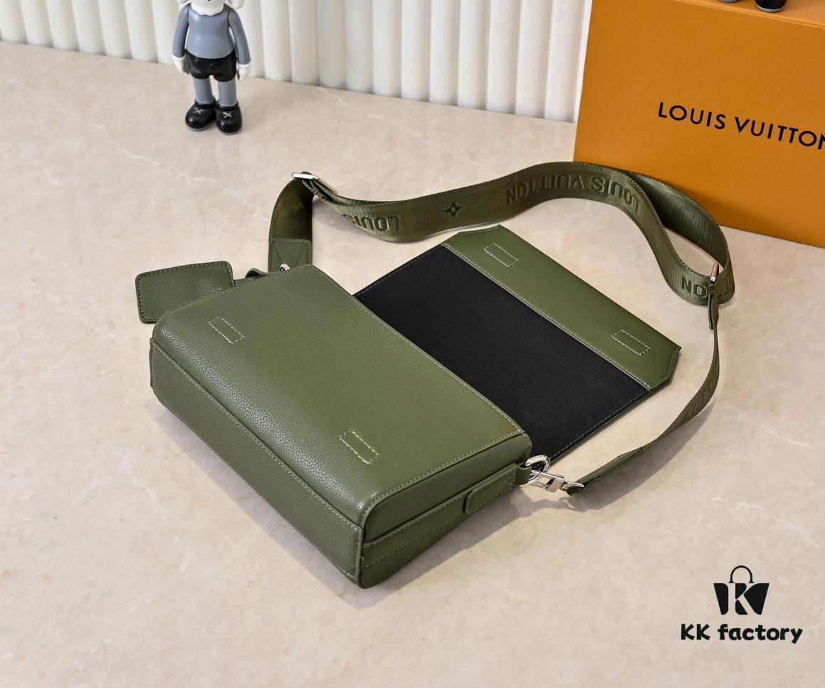 Upgraded Original [Takeoff Small Aer Messenger Bag] M25125 24769 57080 Black Military Green