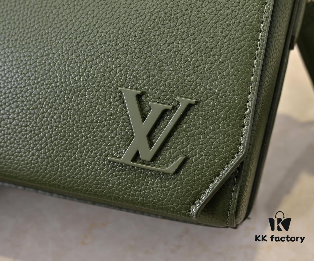 Upgraded Original [Takeoff Small Aer Messenger Bag] M25125 24769 57080 Black Military Green