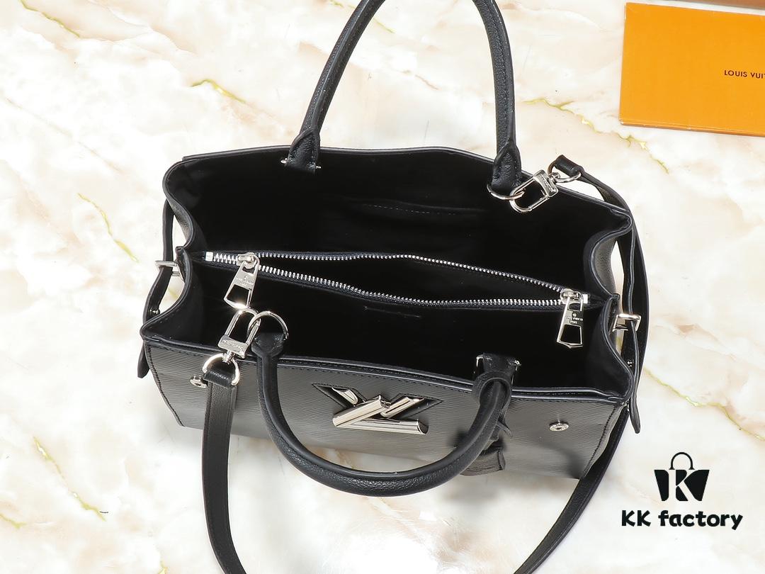 Upgraded Original Version M54811 M54810 This Twist Tote Bag Features Modern Silhouettes and Luxurious Design Elements Such as the Classic LV Twist Lock and Crossbody Strap, Destined to Become a New Center of Attention