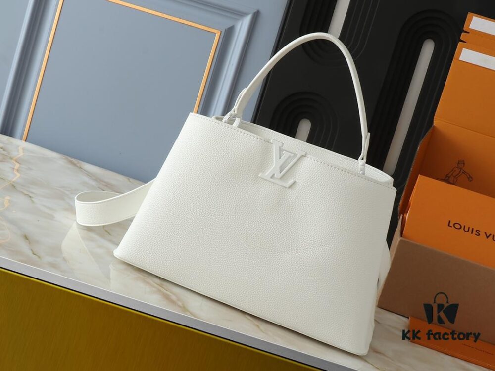 Upgraded Original M24880 M24879 M24620 M24607 Black Out Capucines Souple Large Handbag