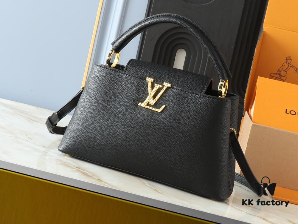 Upgraded Original M24664 M24671 M24666 Capucines East West Medium Handbag from LV Crush Collection