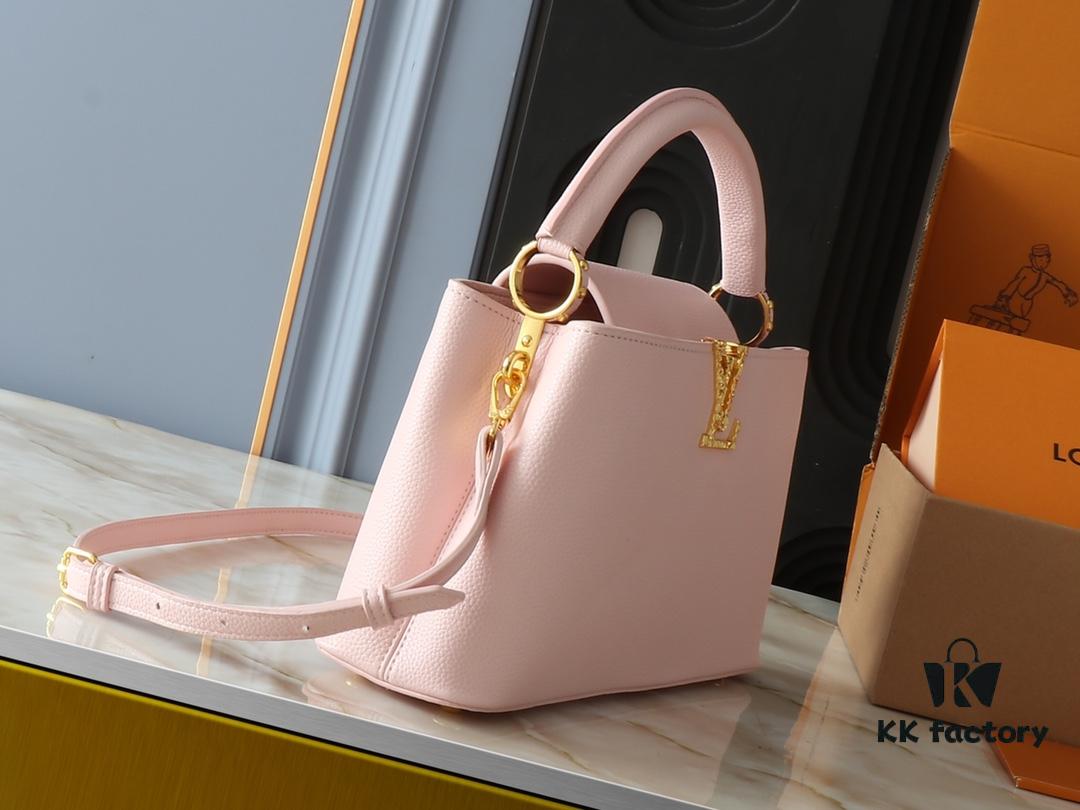 Upgraded Original M24664 M24671 M24666 Capucines East West Medium Handbag from LV Crush Collection