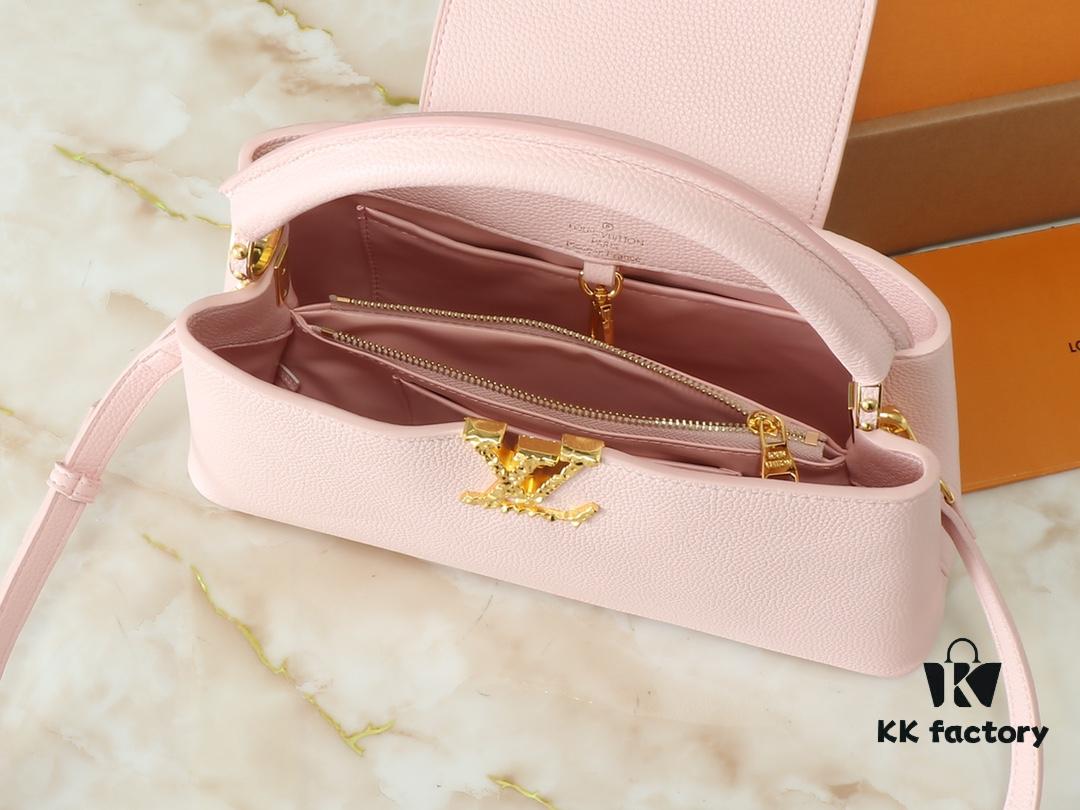 Upgraded Original M24664 M24671 M24666 Capucines East West Medium Handbag from LV Crush Collection