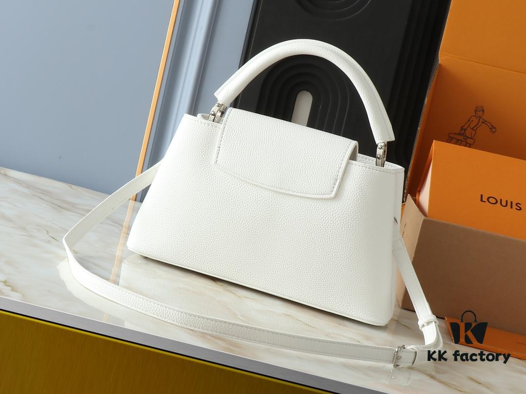 Upgraded Original M24664 M24671 M24666 Capucines East West Medium Handbag from LV Crush Collection