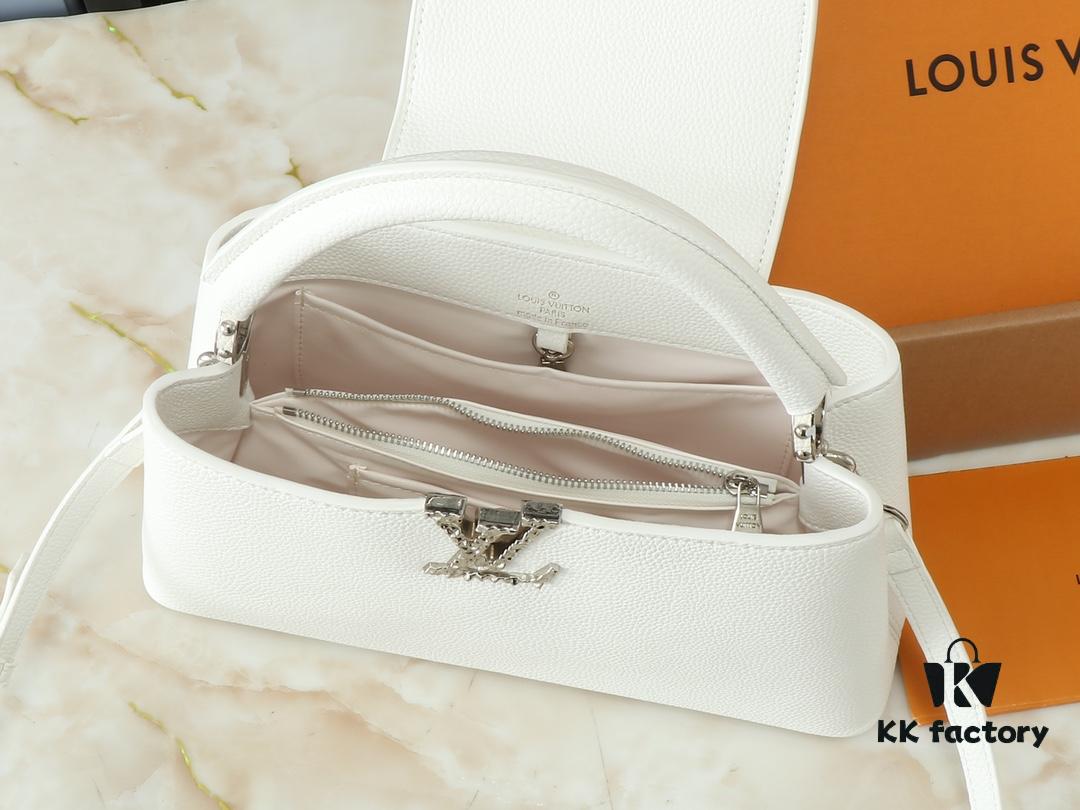 Upgraded Original M24664 M24671 M24666 Capucines East West Medium Handbag from LV Crush Collection