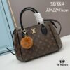 New LV Monogram Leather Handheld Shoulder Crossbody Bag, Model 58188, with Long Strap, 2022 New Fashion Women's Bag, Large Capacity