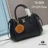New LV Monogram Leather Handheld Shoulder Crossbody Bag Model 58188 with Long Strap, 2022 New Fashion Women's Bag, Monogram Genuine Leather Shoulder Strap, Large Capacity [Strong] Size 33-22-16cm