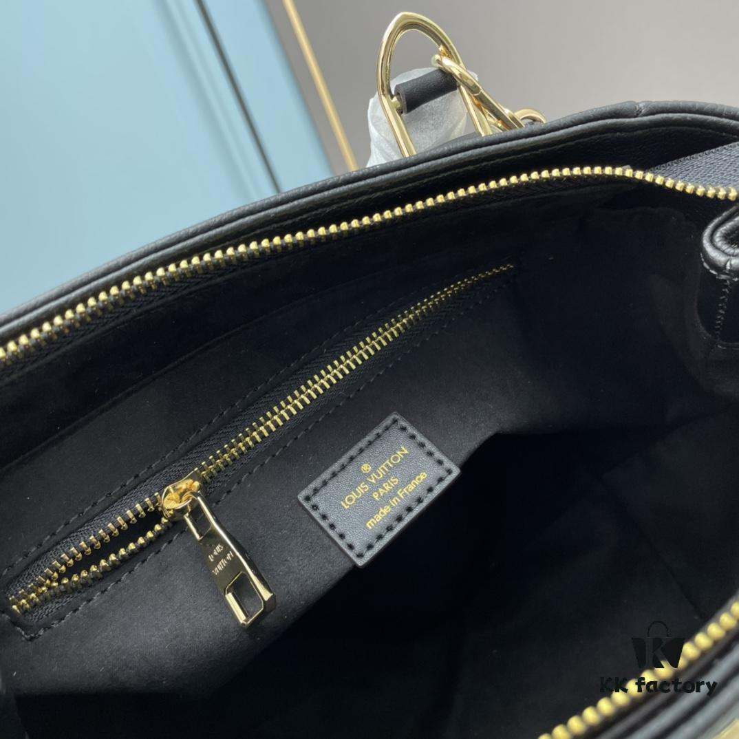 New LV Monogram Leather Handheld Shoulder Crossbody Bag Model 58188 with Long Strap, 2022 New Fashion Women's Bag, Monogram Genuine Leather Shoulder Strap, Large Capacity [Strong] Size 33-22-16cm