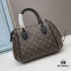 New LV Monogram Leather Handheld, Shoulder and Crossbody Bag Model 58188