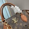 New LV Monogram Leather Handheld Shoulder Crossbody Bag Model 58188, Long Strap Included, 2022 New Fashion Women's Bag with Large Capacity