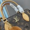 New LV Monogram Leather Handheld Shoulder Crossbody Bag Model 58188 with Long Strap, 2022 New Fashion Women's Bag, Monogram Genuine Leather Shoulder Strap, Large Capacity [Strong] Size 33-22-16cm