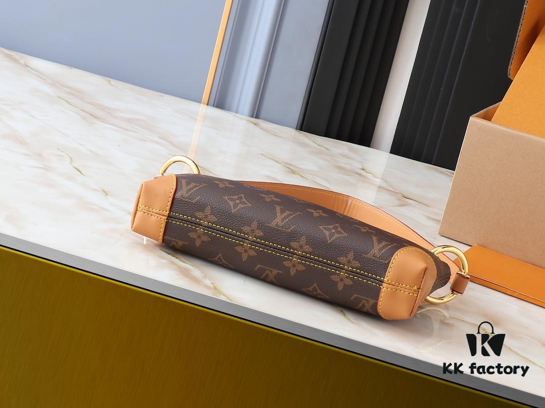 Upgraded Original M12174 This Pochette Sèvres Belongs to the LV Ski Collection, Ready to Shine in a 'Sparkling' Gunmetal Tone