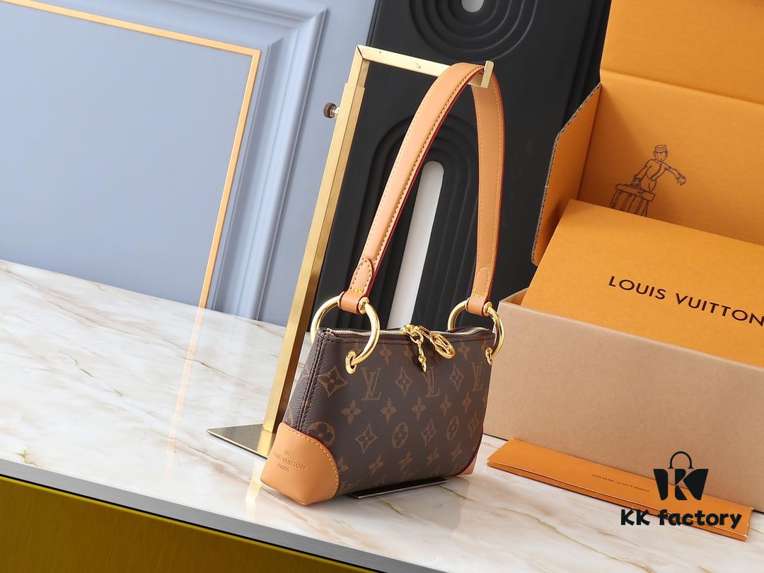 Upgraded Original M12174 This Pochette Sèvres Belongs to the LV Ski Collection, Ready to Shine in a 'Sparkling' Gunmetal Tone