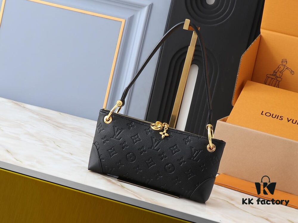 Upgraded Original M12174 Pochette Sèvres from LV Ski Collection in Shiny Gunmetal Tone